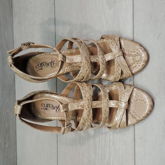 Euro By Sofft Womens Nanette Ankle Strap Heels Leather Comfort shoes sz 6M - Picture 3 of 13